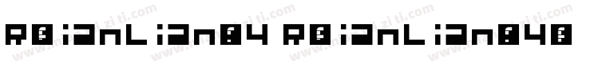 R-LianLian-W4 R-LianLian-W4字体转换